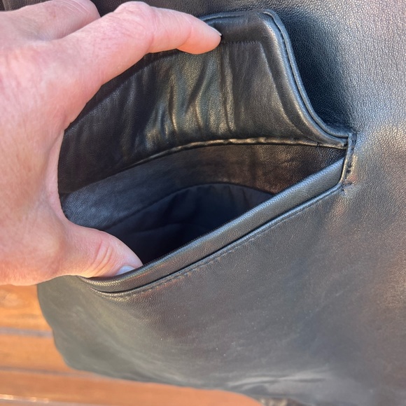 Wilson’s Men’s real leather black jacket, long. Size large - Picture 3 of 13